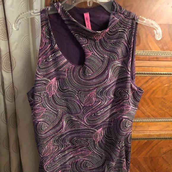 Sweet baby Jane metallic purple blouse - Picture 2 of 6
